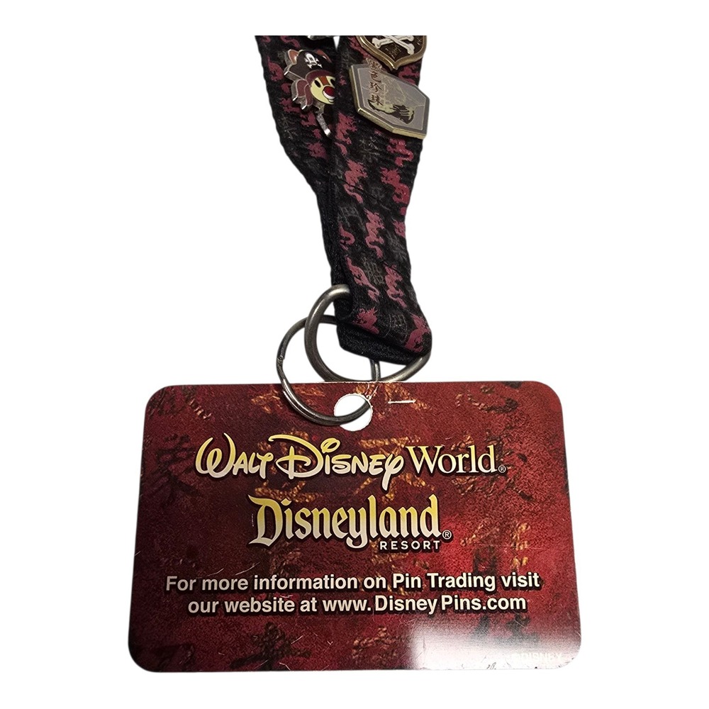 Disneyland Pirates of the Caribbean Pins & Mickey Mouse Lanyard Pin LOT - Picture 10 of 16